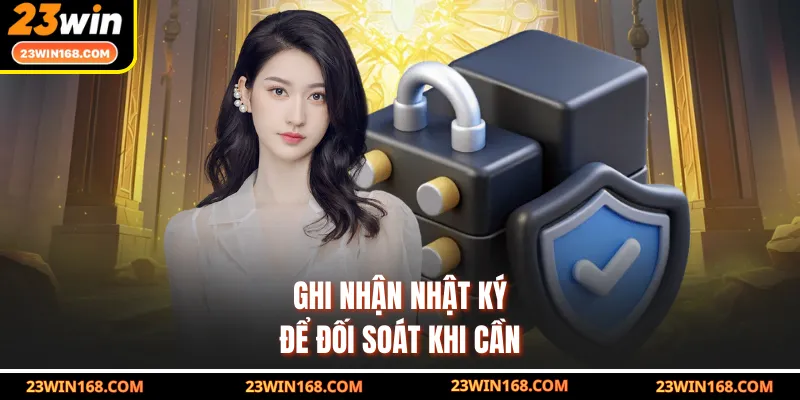 Ghi nhận nhật ký để đối soát khi cần